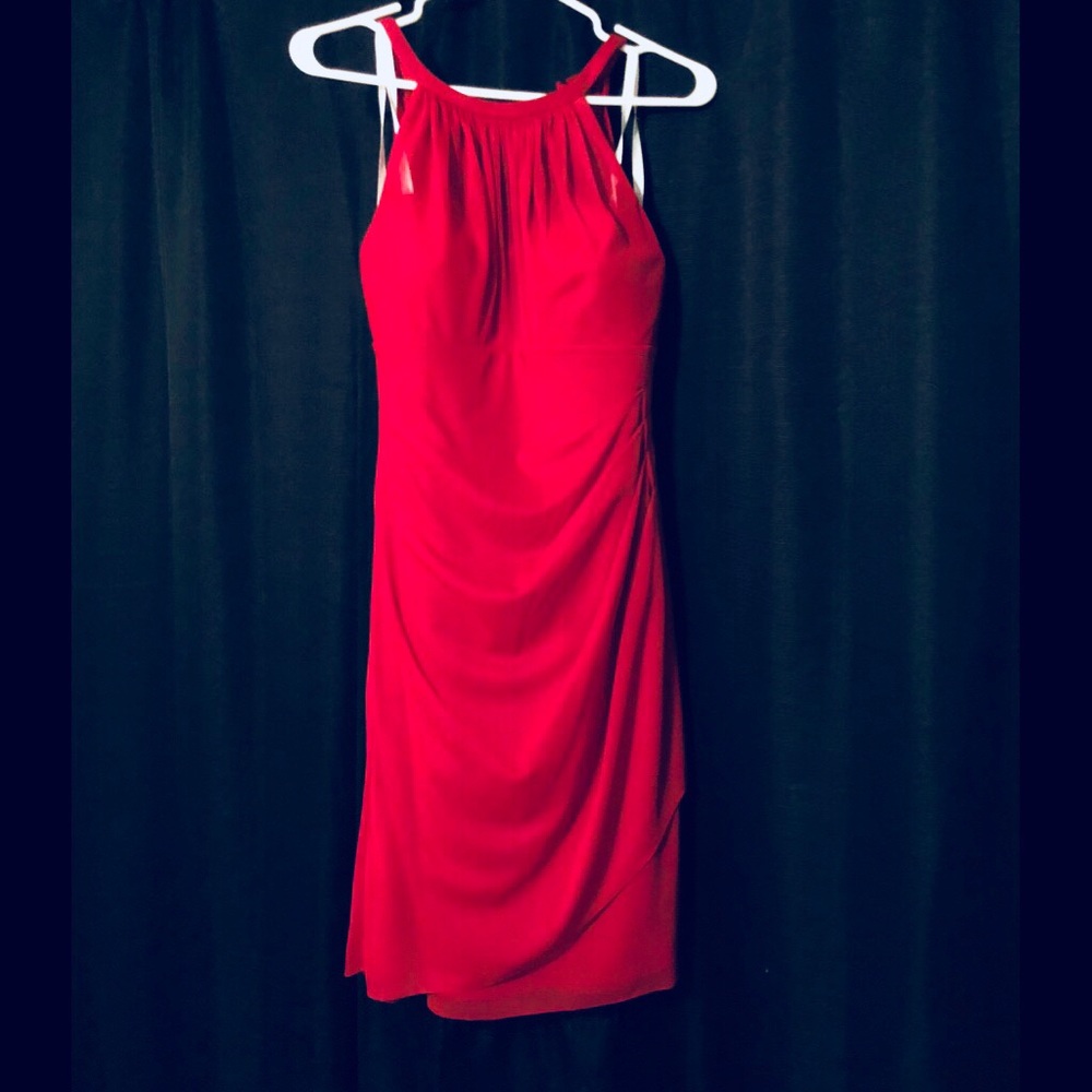 David’s Bridal Red Valentina Dress, Size 8